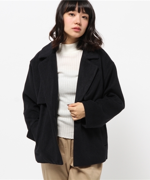 Kastane(カスタネ)の「ショートトレンチ(その他アウター・レディース・ネイビー/チャコールグレー/キャメル・FREE)」の16枚目の写真