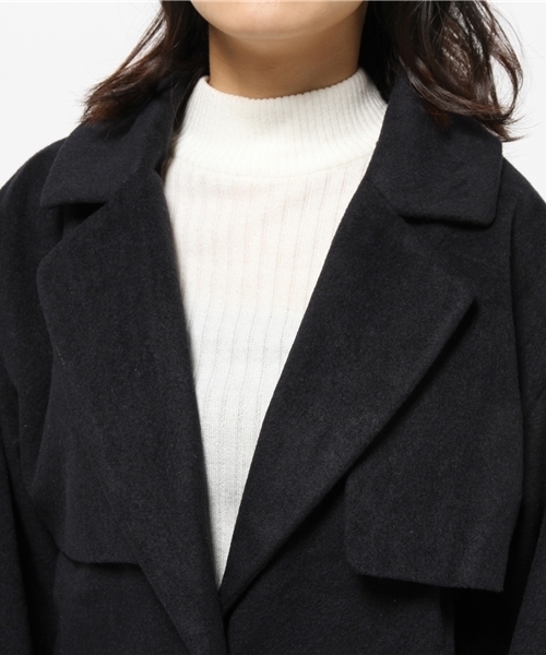 Kastane(カスタネ)の「ショートトレンチ(その他アウター・レディース・ネイビー/チャコールグレー/キャメル・FREE)」の7枚目の写真