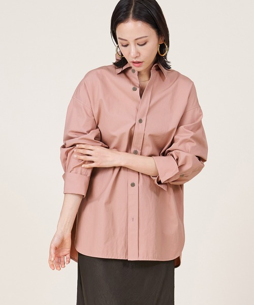 marmors（マルモア）の「【marmors】big shirt〈セットアップ対応〉（シャツ/ブラウス・レディース・ホワイト/イエロー/ピンク・36）」の3枚目の写真