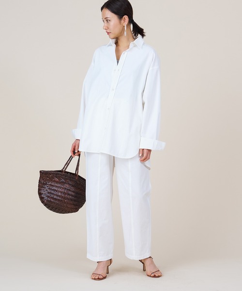 marmors（マルモア）の「【marmors】big shirt〈セットアップ対応〉（シャツ/ブラウス・レディース・ホワイト/イエロー/ピンク・36）」の15枚目の写真