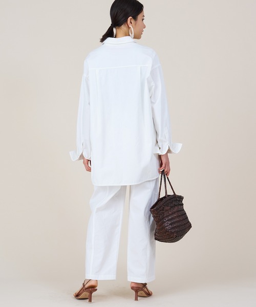 marmors（マルモア）の「【marmors】big shirt〈セットアップ対応〉（シャツ/ブラウス・レディース・ホワイト/イエロー/ピンク・36）」の9枚目の写真