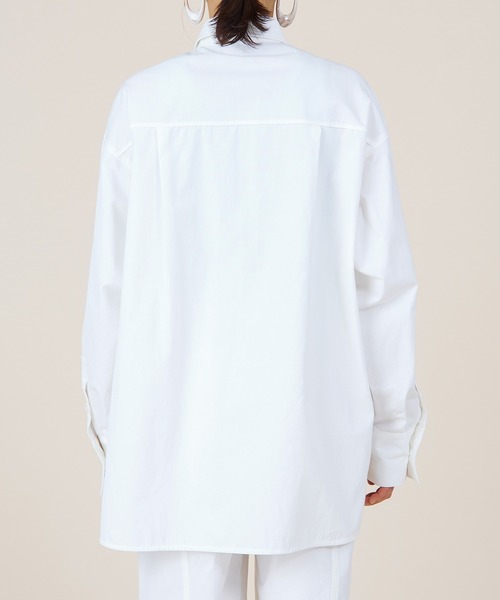 marmors（マルモア）の「【marmors】big shirt〈セットアップ対応〉（シャツ/ブラウス・レディース・ホワイト/イエロー/ピンク・36）」の12枚目の写真