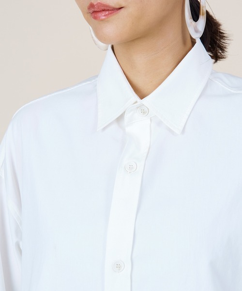 marmors（マルモア）の「【marmors】big shirt〈セットアップ対応〉（シャツ/ブラウス・レディース・ホワイト/イエロー/ピンク・36）」の13枚目の写真