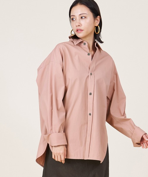 ブラウス シャツ 「marmors」big shirt「セットアップ対応」 レディース セール】【marmors】big shirt〈セットアップ対応〉（シャツ