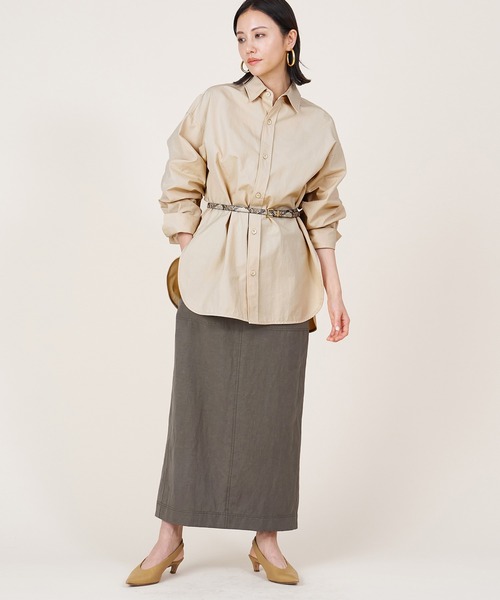 marmors（マルモア）の「【marmors】big shirt〈セットアップ対応〉（シャツ/ブラウス・レディース・ホワイト/イエロー/ピンク・36）」の16枚目の写真