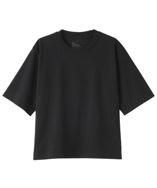 無印良品（ムジルシリョウヒン）の「婦人　涼感ＵＶカットクルーネックワイド半袖Ｔシャツ（Tシャツ/カットソー・レディース・チャコールグレー/クリーム/ブラック/ホワイト/ネイビー/ラベンダー・S/M/L/XL）」の18枚目の写真