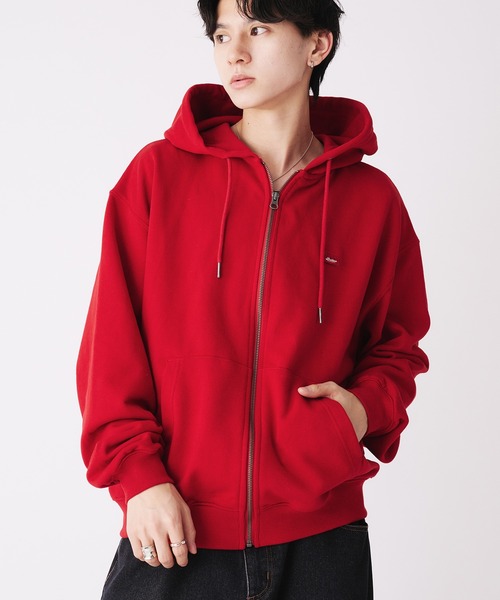 STONE  ピンク フードパーカー STORY mfg. Geo パーカー | ピンク | FARFETCH JP