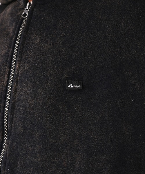 Adoon plain(アドーンプレーン)の「STITCH PISS NAME ZIP HOODIE / ステッチピスネームジップフーディパーカー(パーカー・メンズ・レッド/ブラック/杢グレー・MEDIUM/LARGE)」の13枚目の写真