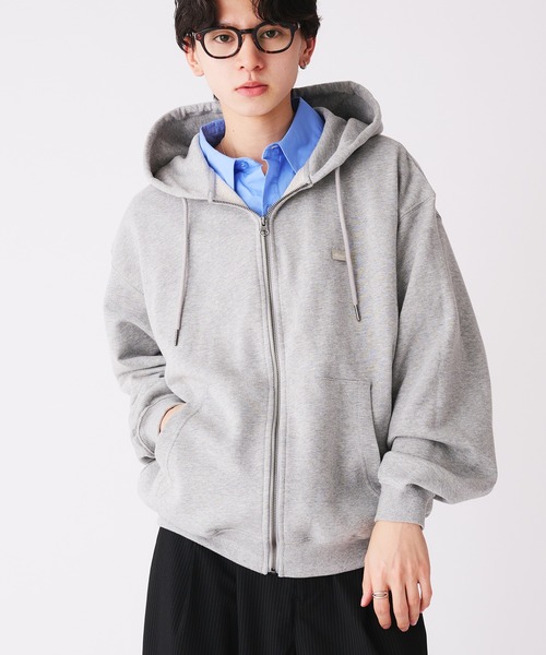 Adoon plain(アドーンプレーン)の「STITCH PISS NAME ZIP HOODIE / ステッチピスネームジップフーディパーカー(パーカー・メンズ・レッド/ブラック/杢グレー・MEDIUM/LARGE)」の18枚目の写真