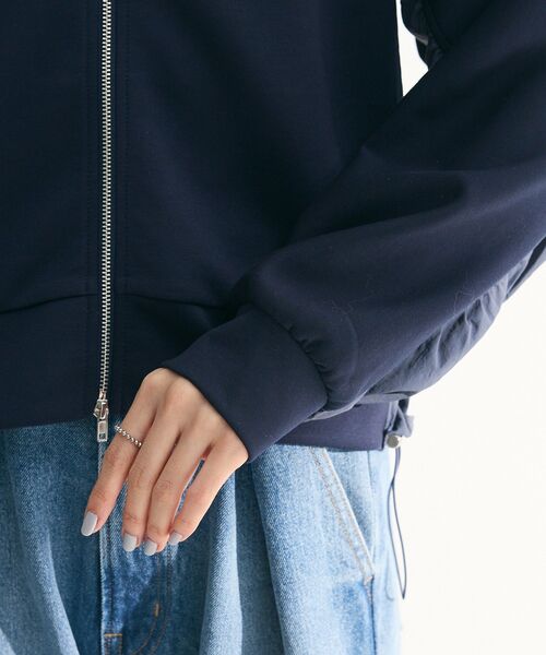 Green　Parks（グリーンパークス）の「ダンボールドッキングzipパーカー（パーカー・レディース・杢グレー/ネイビー/ホワイト系その他2・FREE）」の21枚目の写真