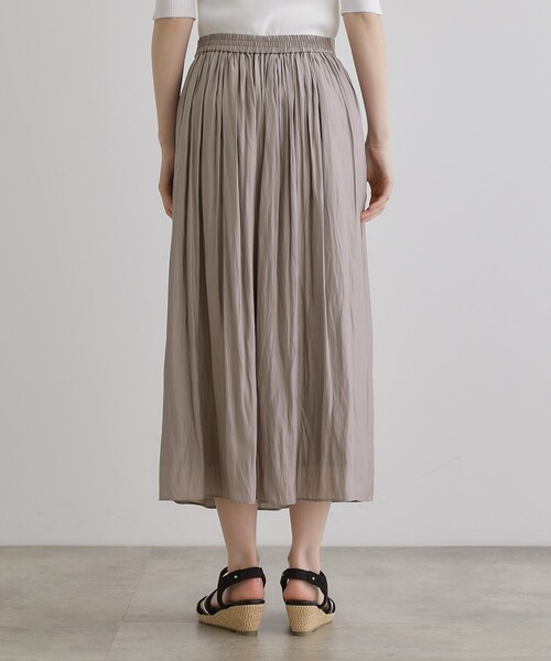 grove（グローブ）の「割線サテンギャザースカート（スカート・レディース・グレー/ブラック系/グリーン系・02/03/01/04/05）」の20枚目の写真