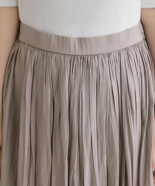 grove（グローブ）の「割線サテンギャザースカート（スカート・レディース・グレー/ブラック系/グリーン系・02/03/01/04/05）」の21枚目の写真