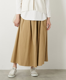 MELROSE claire | 【ギャザーロングスカート】(スカート)