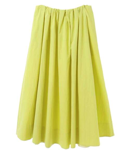 MELROSE claire（メルローズ クレール）の「【ギャザーロングスカート】（スカート・レディース・チャコールグレー/ベージュ/レモンイエロー・FREE）」の11枚目の写真