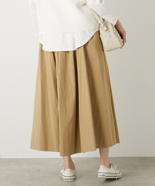 MELROSE claire（メルローズ クレール）の「【ギャザーロングスカート】（スカート・レディース・チャコールグレー/ベージュ/レモンイエロー・FREE）」の17枚目の写真