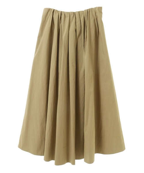MELROSE claire（メルローズ クレール）の「【ギャザーロングスカート】（スカート・レディース・チャコールグレー/ベージュ/レモンイエロー・FREE）」の22枚目の写真