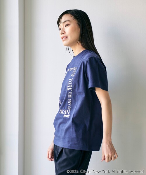 RONEL(ロネル)の「GOOD ROCK SPEED(グッドロックスピード) NYC Tシャツ(Tシャツ/カットソー・レディース・ネイビー・FREE)」の7枚目の写真