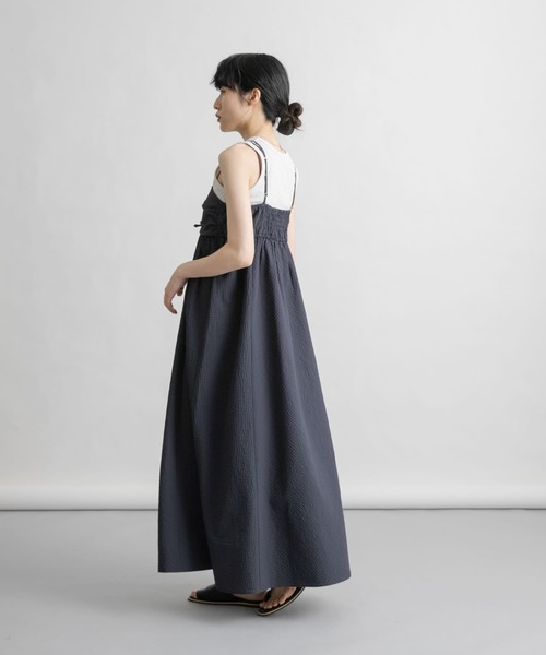 KBF（ケイビーエフ）の「ドロストチェックキャミワンピース（ワンピース・レディース・ネイビー/グリーン系その他/ブルー系その他・ONE）」の13枚目の写真