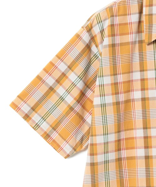BEAMS（ビームス）の「チェック ショート シャツ（シャツ/ブラウス・メンズ・グリーン/オレンジ・S/M/L/XL）」の9枚目の写真