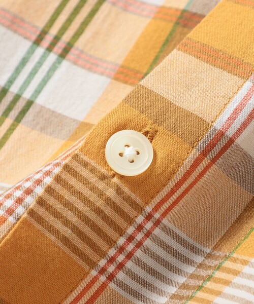 BEAMS（ビームス）の「チェック ショート シャツ（シャツ/ブラウス・メンズ・グリーン/オレンジ・S/M/L/XL）」の11枚目の写真
