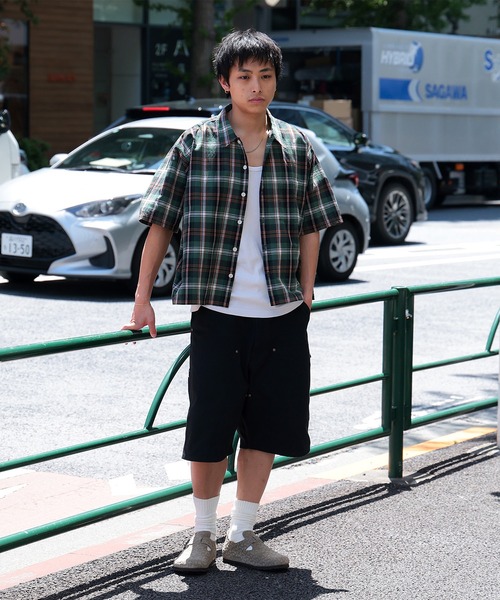 BEAMS（ビームス）の「チェック ショート シャツ（シャツ/ブラウス・メンズ・グリーン/オレンジ・S/M/L/XL）」の16枚目の写真