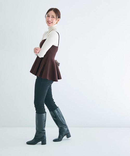 coca（coca）（コカ）の「スポンディッシュニットキャミソール（キャミソール・レディース・ブラック/グレー/ホワイト/ワイン/ブラウン・L/M）」の17枚目の写真