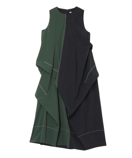 UN3D. カラーブロックコクーンワンピース COCOON KNIT OP / コクーン