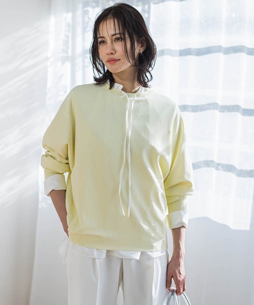 LAUTREAMONT / ロートレアモン 袖ボタンドルマンニット≪手洗い可能≫ セール】袖ボタンドルマンニット≪手洗い可能≫（ニット