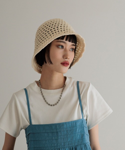 LOWRYS FARM(ローリーズファーム)の「スカシアミサーモHAT 291585(ハット・レディース・ホワイト/ブラック・FREE)」の11枚目の写真