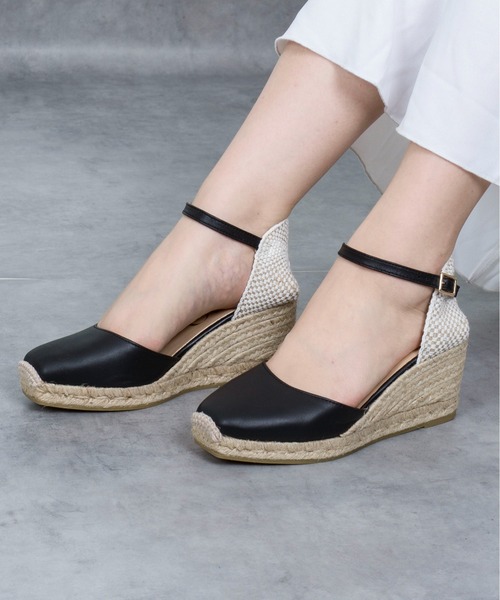 GAIMO（ガイモ）の「【GAIMO/ガイモ】エスパドリーユ 　ウェッジサンダル（サンダル・レディース・ブラック/グレー・36/37/38/39）」の21枚目の写真