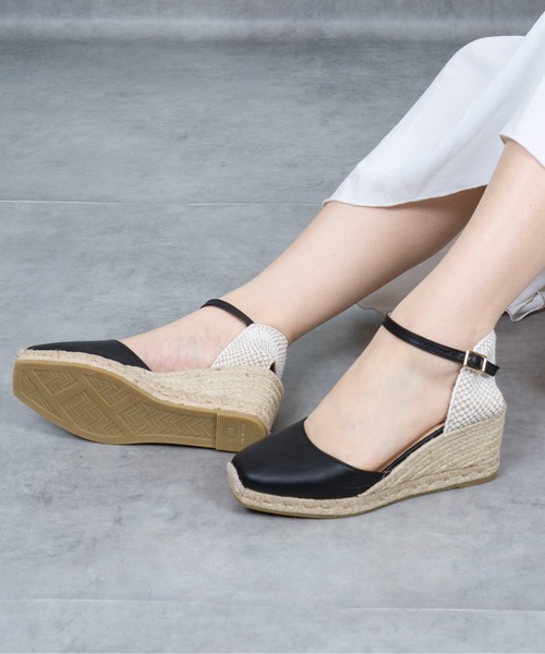 GAIMO（ガイモ）の「【GAIMO/ガイモ】エスパドリーユ 　ウェッジサンダル（サンダル・レディース・ブラック/グレー・36/37/38/39）」の19枚目の写真