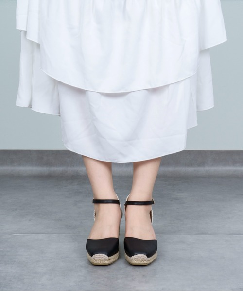 GAIMO（ガイモ）の「【GAIMO/ガイモ】エスパドリーユ 　ウェッジサンダル（サンダル・レディース・ブラック/グレー・36/37/38/39）」の18枚目の写真