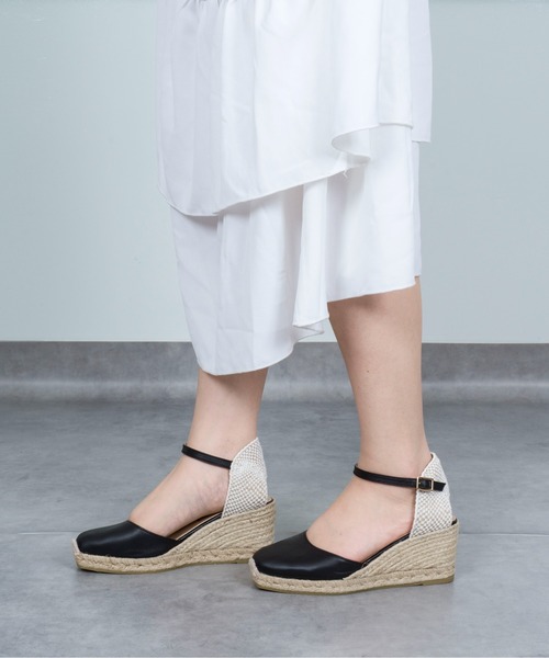 GAIMO（ガイモ）の「【GAIMO/ガイモ】エスパドリーユ 　ウェッジサンダル（サンダル・レディース・ブラック/グレー・36/37/38/39）」の17枚目の写真