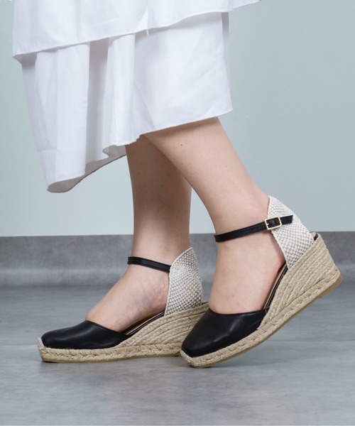 GAIMO（ガイモ）の「【GAIMO/ガイモ】エスパドリーユ 　ウェッジサンダル（サンダル・レディース・ブラック/グレー・36/37/38/39）」の16枚目の写真