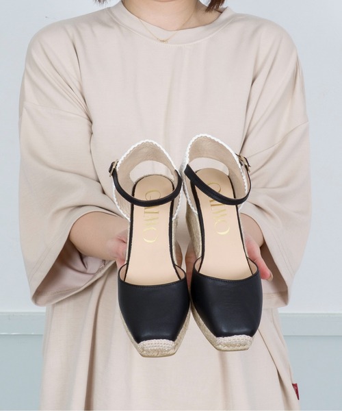 GAIMO（ガイモ）の「【GAIMO/ガイモ】エスパドリーユ 　ウェッジサンダル（サンダル・レディース・ブラック/グレー・36/37/38/39）」の22枚目の写真