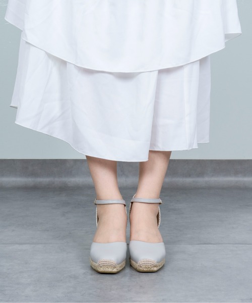 GAIMO（ガイモ）の「【GAIMO/ガイモ】エスパドリーユ 　ウェッジサンダル（サンダル・レディース・ブラック/グレー・36/37/38/39）」の8枚目の写真