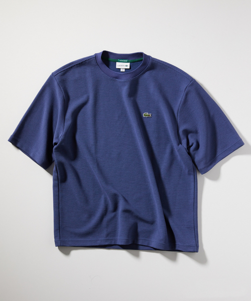 新品）LACOSTE / ラコステ 別注 ワッフル L/S Tシャツ青ブルーXL セール】LACOSTE / ラコステ 別注 ワッフルTシャツ（Tシャツ