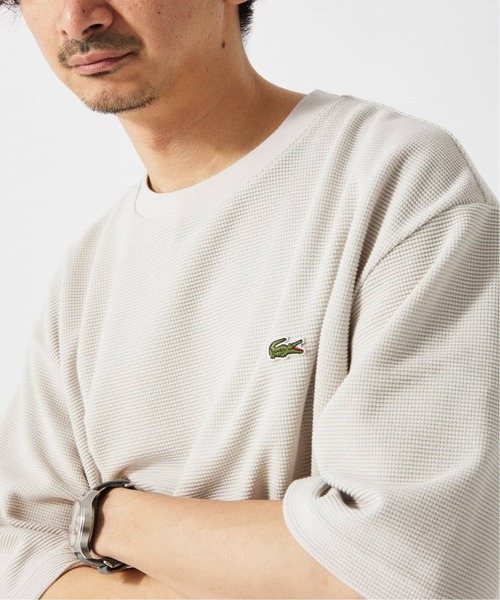 【新品】ラコステ　別注　ジャケットtシャツ ベージュ LACOSTE（ラコステ）の「LACOSTE/別注 ジャケT（Tシャツ
