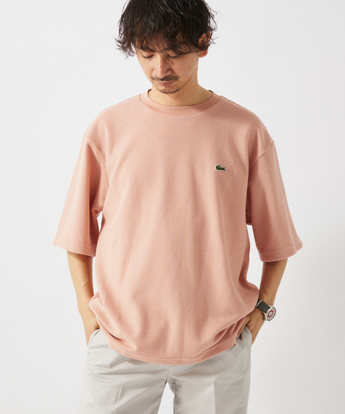 【新品】ラコステ　別注　ジャケットtシャツ ベージュ LACOSTE（ラコステ）の「LACOSTE/別注 ジャケT（Tシャツ