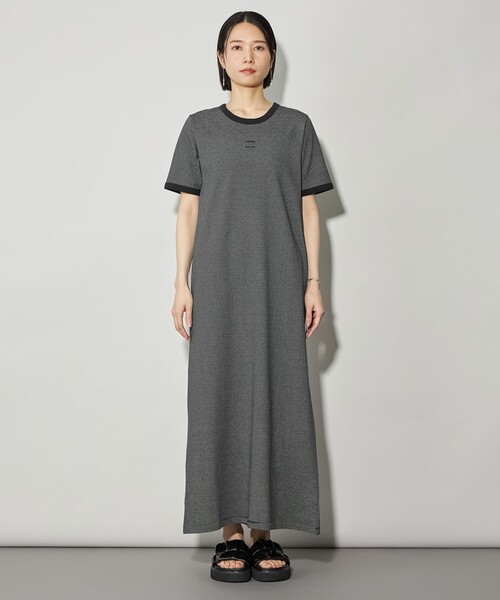 セール】＜CITEN＞ボーダートリムハーフスリーブワンピース