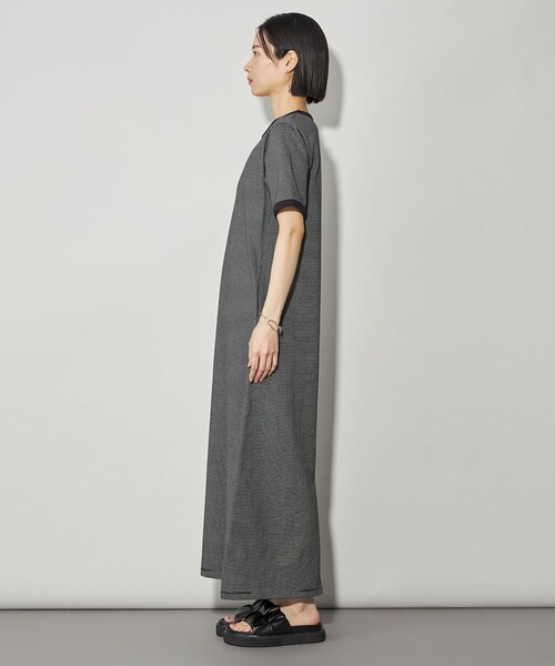 CITEN（シテン）の「＜CITEN＞ボーダートリムハーフスリーブワンピース（ワンピース・レディース・ネイビー/ブラック/イエロー・S/M）」の10枚目の写真