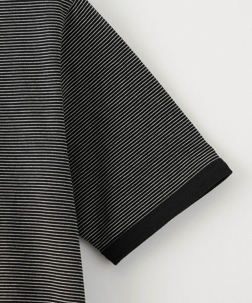 CITEN（シテン）の「＜CITEN＞ボーダートリムハーフスリーブワンピース（ワンピース・レディース・ネイビー/ブラック/イエロー・S/M）」の15枚目の写真