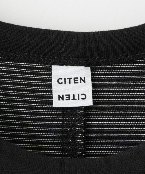 CITEN（シテン）の「＜CITEN＞ボーダートリムハーフスリーブワンピース（ワンピース・レディース・ネイビー/ブラック/イエロー・S/M）」の20枚目の写真