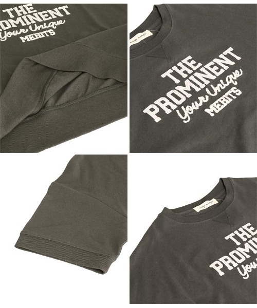 anap mimpi（アナップミンピ）の「ガーゼ 裏毛 メッセーシ刺繍 半袖 スウェット トップス（Tシャツ/カットソー・レディース・ダークグレー/キナリ・FREE）」の5枚目の写真