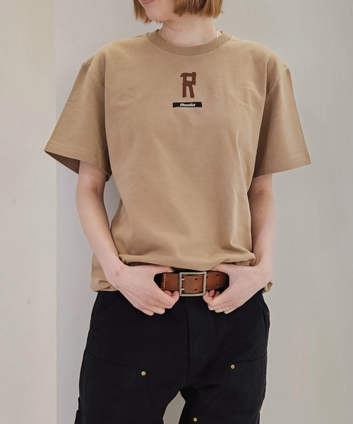 Romon(ロマン)の「Romon Organic Cotton T-shirts(R)(Tシャツ/カットソー・レディース・ブラック/ライトオリーブ/ダークネイビー/カーキ系1・M/L/XL)」の1枚目の写真