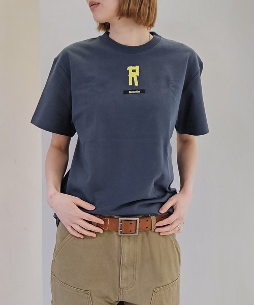 Romon(ロマン)の「Romon Organic Cotton T-shirts(R)(Tシャツ/カットソー・レディース・ブラック/ライトオリーブ/ダークネイビー/カーキ系1・M/L/XL)」の4枚目の写真