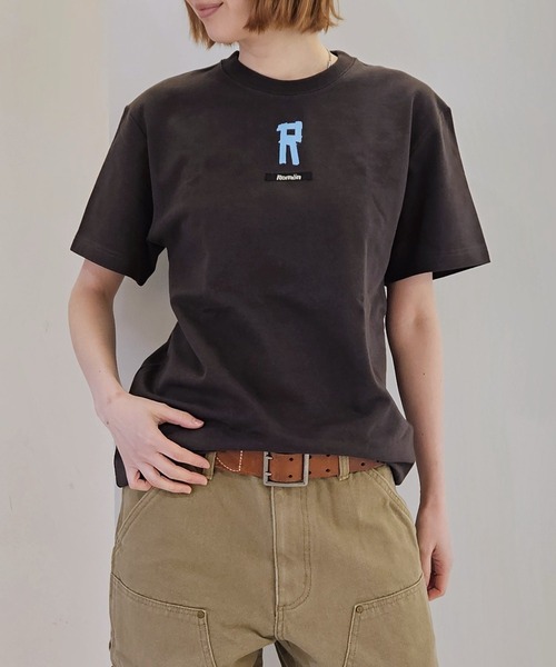 Romon(ロマン)の「Romon Organic Cotton T-shirts(R)(Tシャツ/カットソー・レディース・ブラック/ライトオリーブ/ダークネイビー/カーキ系1・M/L/XL)」の2枚目の写真