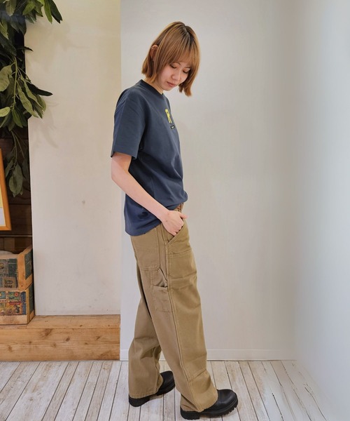 Romon(ロマン)の「Romon Organic Cotton T-shirts(R)(Tシャツ/カットソー・レディース・ブラック/ライトオリーブ/ダークネイビー/カーキ系1・M/L/XL)」の7枚目の写真