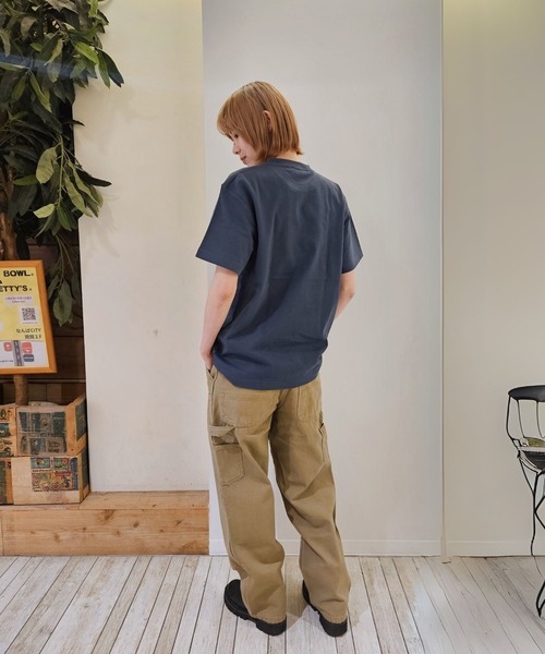 Romon(ロマン)の「Romon Organic Cotton T-shirts(R)(Tシャツ/カットソー・レディース・ブラック/ライトオリーブ/ダークネイビー/カーキ系1・M/L/XL)」の8枚目の写真