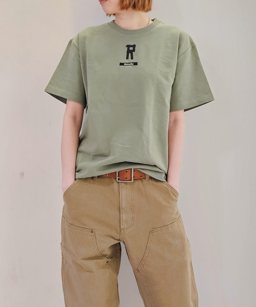 Romon(ロマン)の「Romon Organic Cotton T-shirts(R)(Tシャツ/カットソー・レディース・ブラック/ライトオリーブ/ダークネイビー/カーキ系1・M/L/XL)」の9枚目の写真